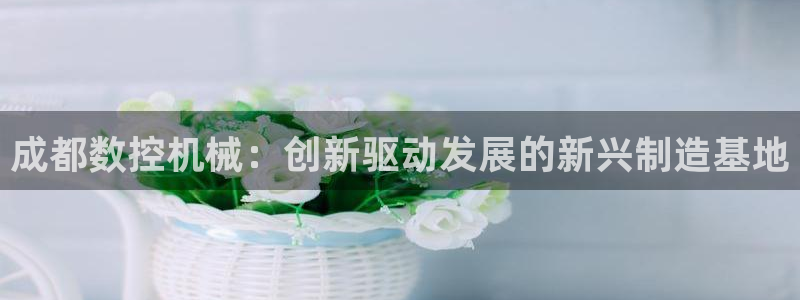 天辰娱乐 主管:成都数控机械:创新驱动发展的新兴制造基地